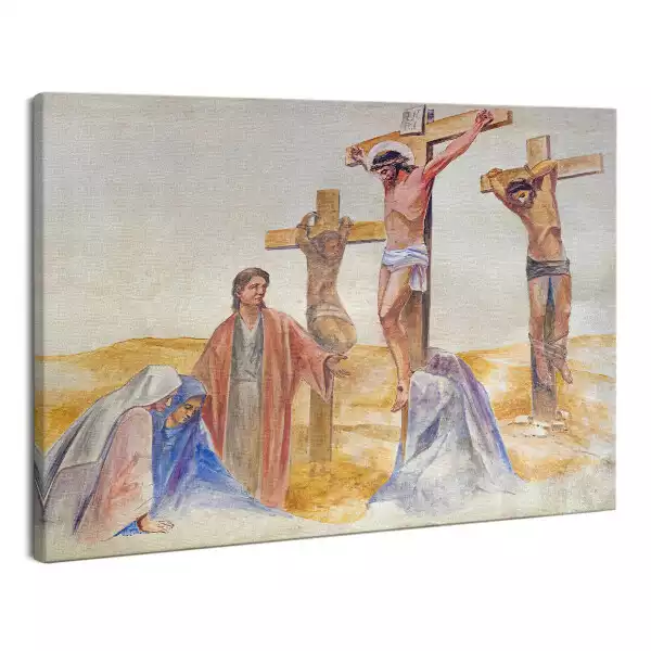 Foto obraz na płótnie Jezus Ukrzyżowanie Krzyż