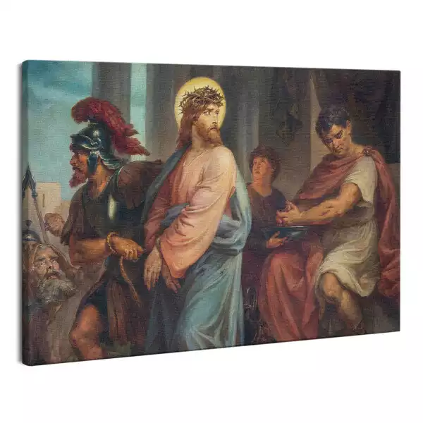 Obraz na płótnie Jezus Chrystus przed Piłatem