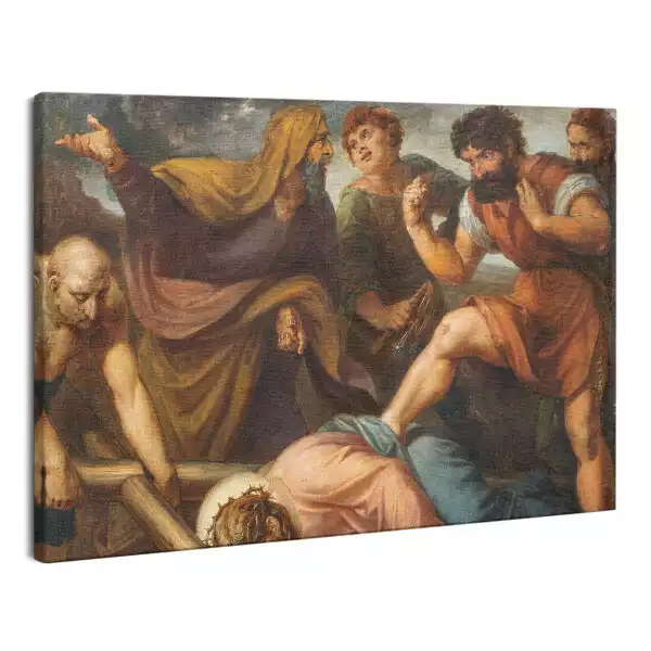 Zdjęcie na płótnie Jezus Upada Pod Krzyżem Droga