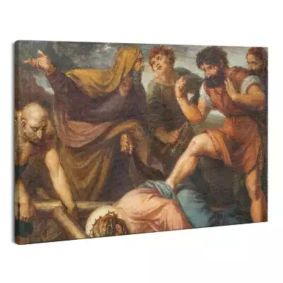 Zdjęcie na płótnie Jezus Upada Pod Krzyżem Droga