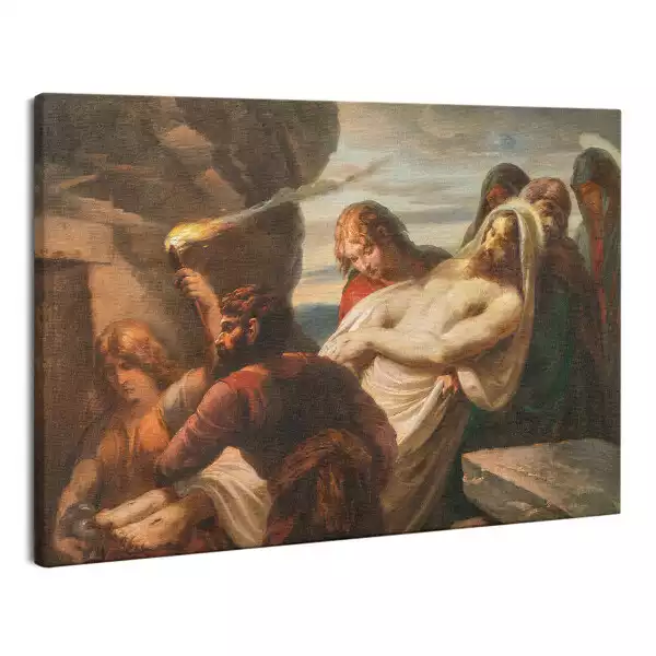 Obraz na płótnie abstrakcja Jezus do grobu złożony pochówek