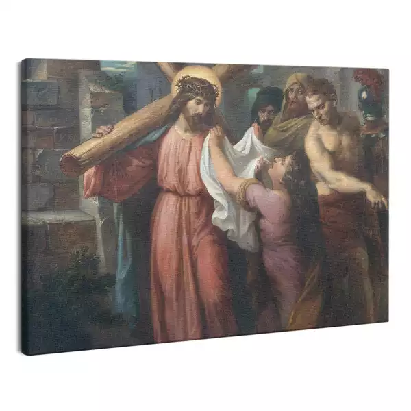 Obraz canvas Weronika Wyciera twarz Jezusa
