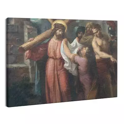 Obraz canvas Weronika Wyciera twarz Jezusa