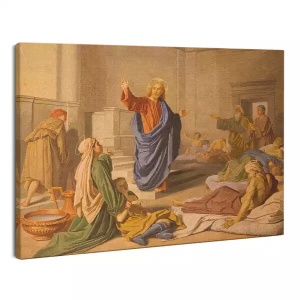 Zdjęcie na płótnie Jezus Uzdrowienie Cud