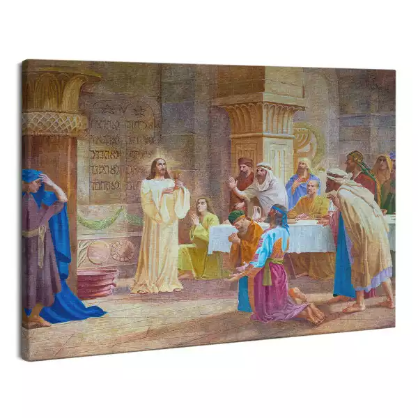 Foto obraz na płótnie Eucharystia Jezus Malowane