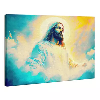 Zdjęcie na płótnie Malowany Katolicki Jezus