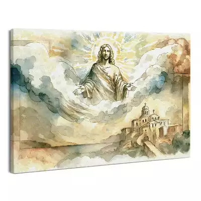 Obraz na płótnie Jezus Mesjasz w Niebie