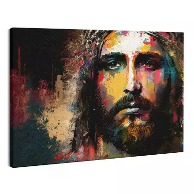 Zdjęcie na płótnie Portret Twarz Jezusa