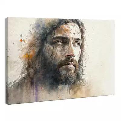 Obraz na płótnie Akwarela Portret Jezusa