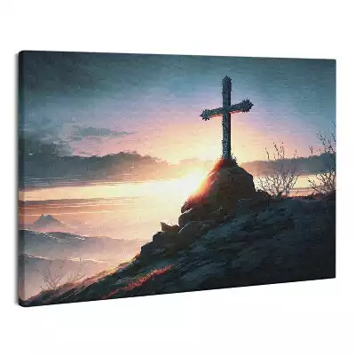 Obraz canvas Krzyż na Golgocie Religijne