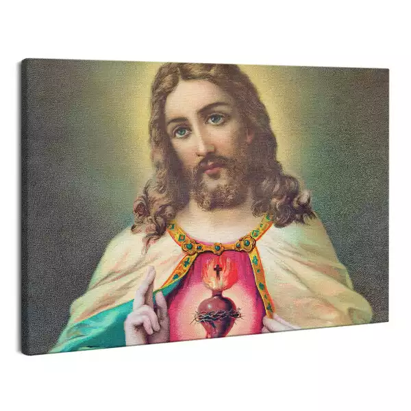 Obraz na płótnie abstrakcja Serce Jezusa Zbawiciela