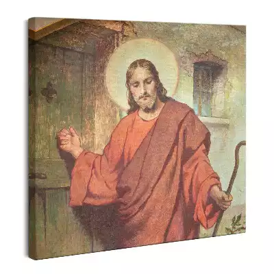 Obraz na płótnie Pan Jezus Puka do drzwi