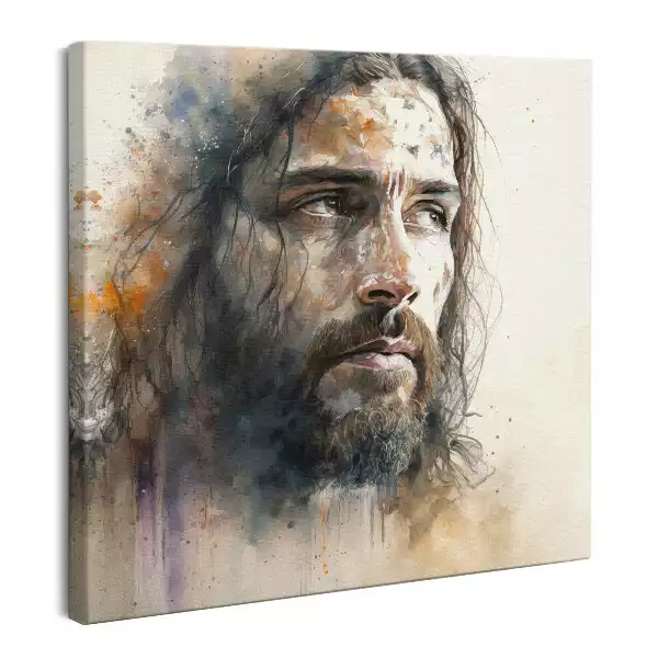 Obraz na płótnie Akwarela Portret Jezusa