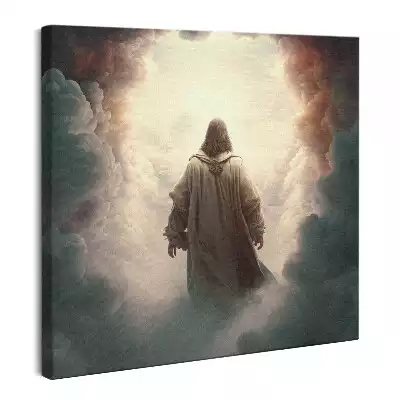 Obraz na płótnie Jezus w niebie chmurach