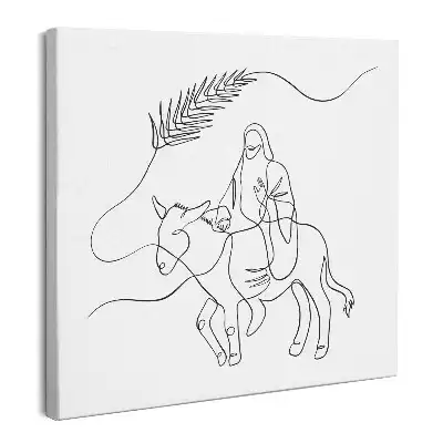 Obraz na płótnie Jezus wjazd do Jerozolimy