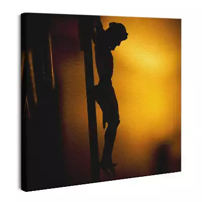 Obraz na płótnie Krzyż i Chrystus