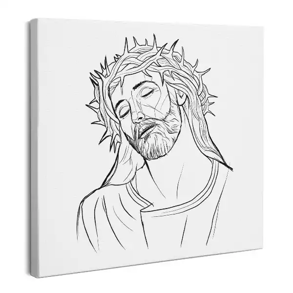Obraz na płótnie Rysunek Jezus Chrystus