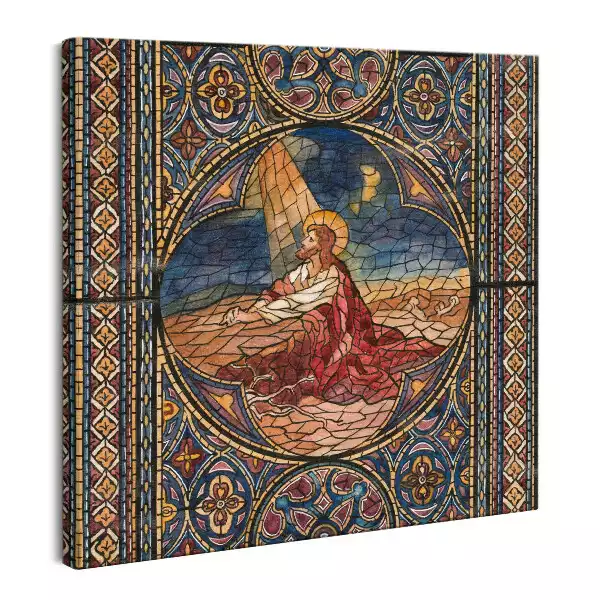 Obraz na płótnie Witraż Pan Jezus