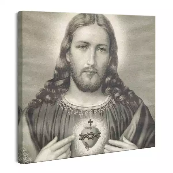 Obraz na płótnie Portret Serca Jezusa Chrystusa