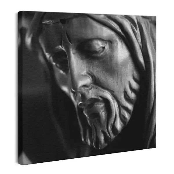 Obraz na płótnie Kamienny posąg twarz Jezusa Chrystusa