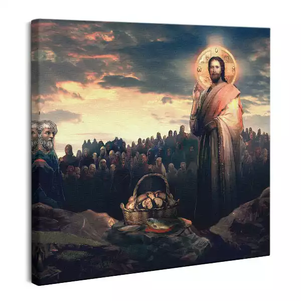 Obraz na płótnie Cud rozmnożenie ryb i chleba