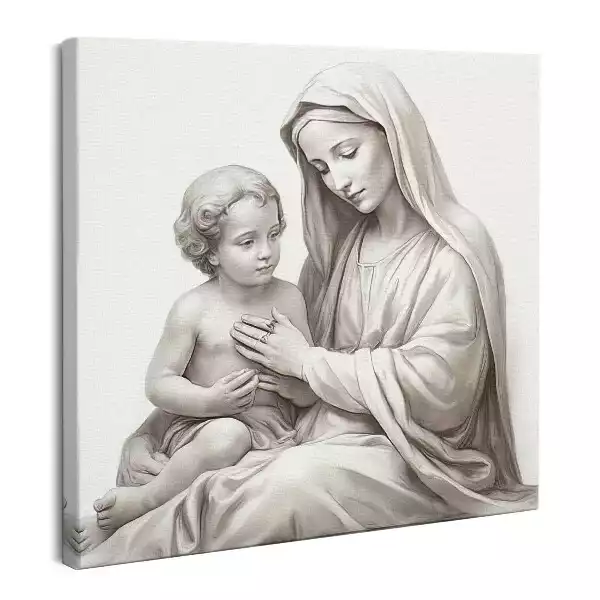 Obraz na płótnie Figura Maryja z dzieciątkiem