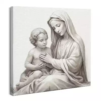 Obraz na płótnie Figura Maryja z dzieciątkiem