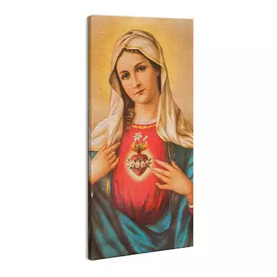Foto obraz na płótnie Serce Maryi Dziewicy