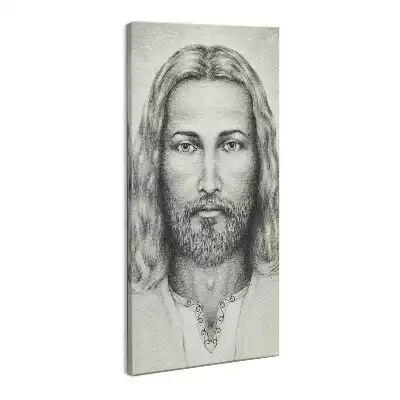 Foto obraz na płótnie Szkic Portret Jezusa Chrystusa