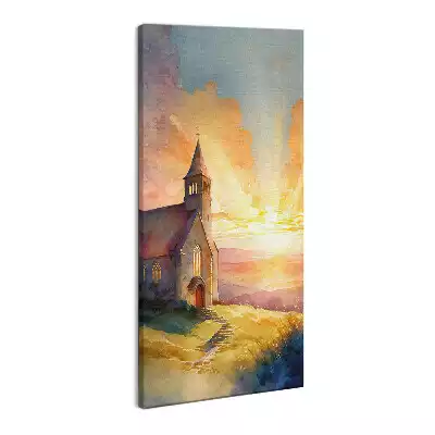 Foto obraz na płótnie Kościół malowany widok