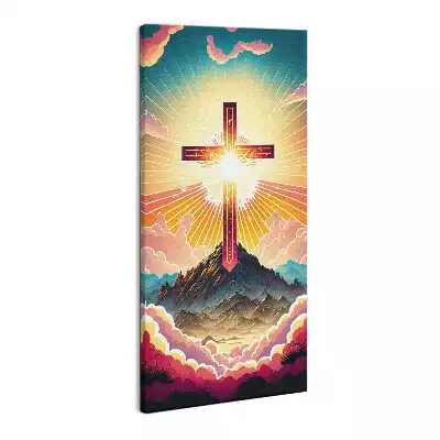 Foto obraz na płótnie Krzyż Chrześcijański motyw