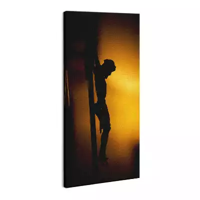 Foto obraz na płótnie Krzyż i Chrystus