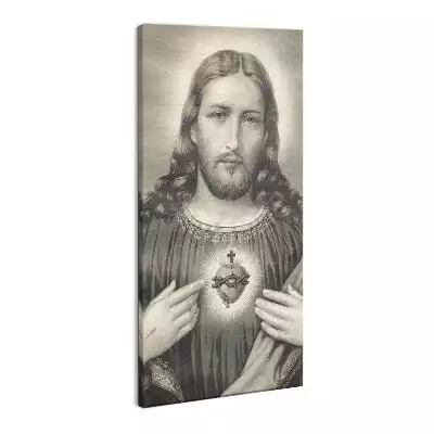 Foto obraz na płótnie Portret Serca Jezusa Chrystusa
