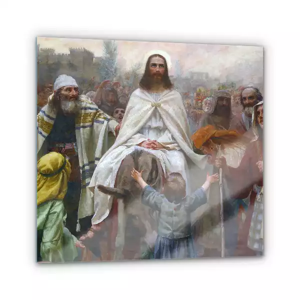 Obraz szklany Jezus Chrystus Niedziela Palmowa