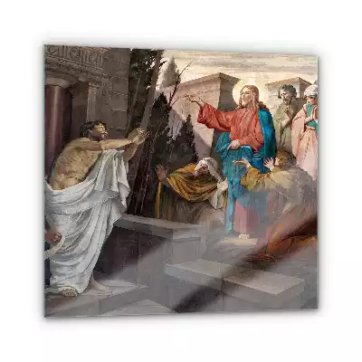 Obraz szklany Jezus Wkrzeszenie Łazarza