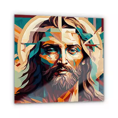 Obraz na szkle Jezus Zbawiciel Malowany