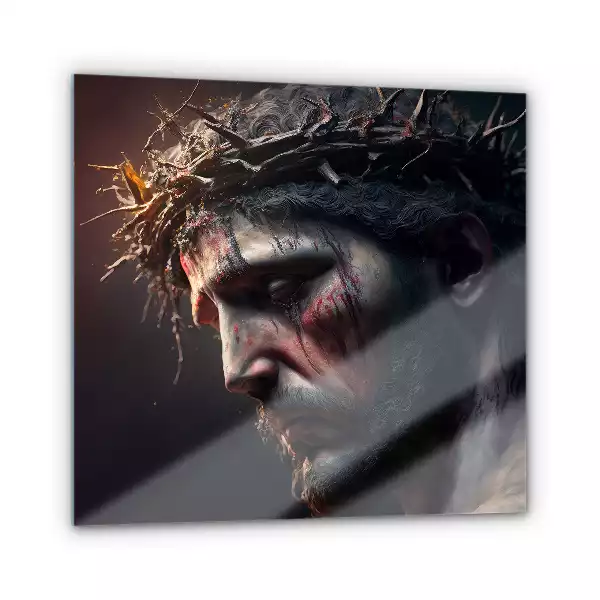 Obraz na szkle Jezus w Koronie Cierniowej