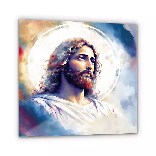 Obraz na szkle Malowany Portret Jezusa