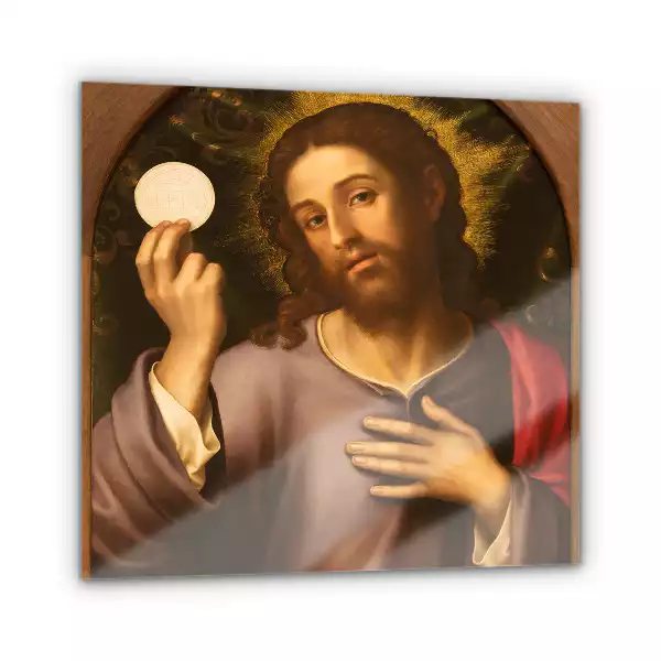 Obraz szklany Jezus Chrystus Komunia Święta
