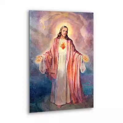 Obraz szklany Serce Jezusa Zbawiciela