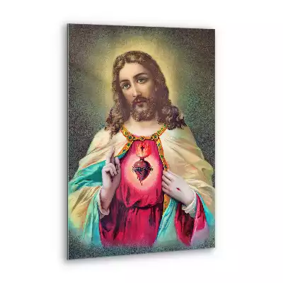 Obraz szklany Serce Jezusa Zbawiciela