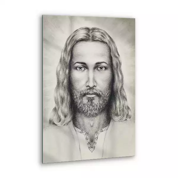 Obraz szklany Szkic Portret Jezusa Chrystusa