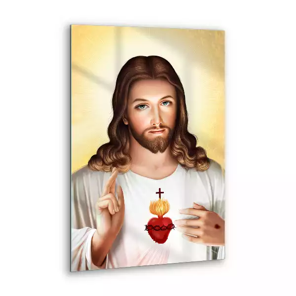 Obraz szklany Serce Miłosierdzie Jezusa