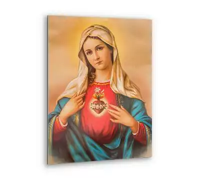 Obraz szklany Serce Maryi Dziewicy