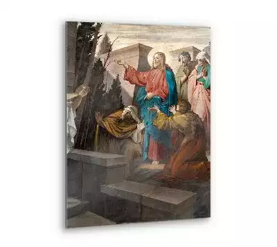 Obraz szklany Jezus Wskrzeszenie Łazarza