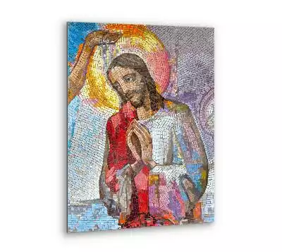 Obraz szklany Jan Chrzciciel Chrzest Jezusa