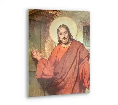 Obraz szklany Pan Jezus Puka do drzwi
