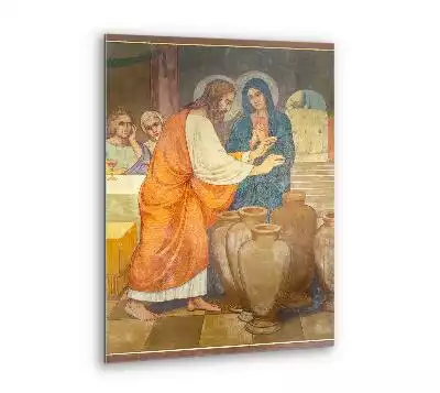 Obraz szklany Cud Jezusa w Kanie Galilejskiej