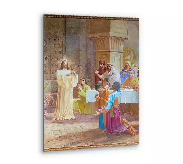 Obraz szklany Eucharystia Jezus Malowane
