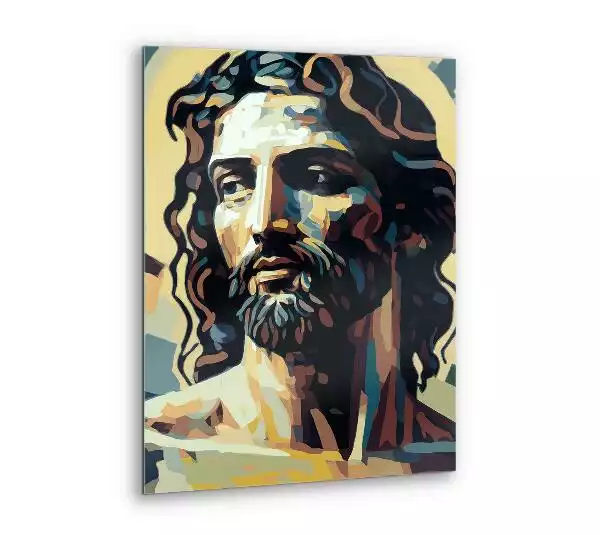 Obraz szklany Nowoczesny Portret Jezusa